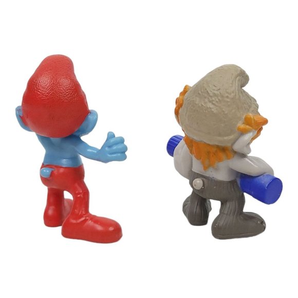 McDonalds Smurfs 2013 Hackus 2011 Papa Smurf PVC 3" Action Figures Happy Meal - Picture 6 of 12